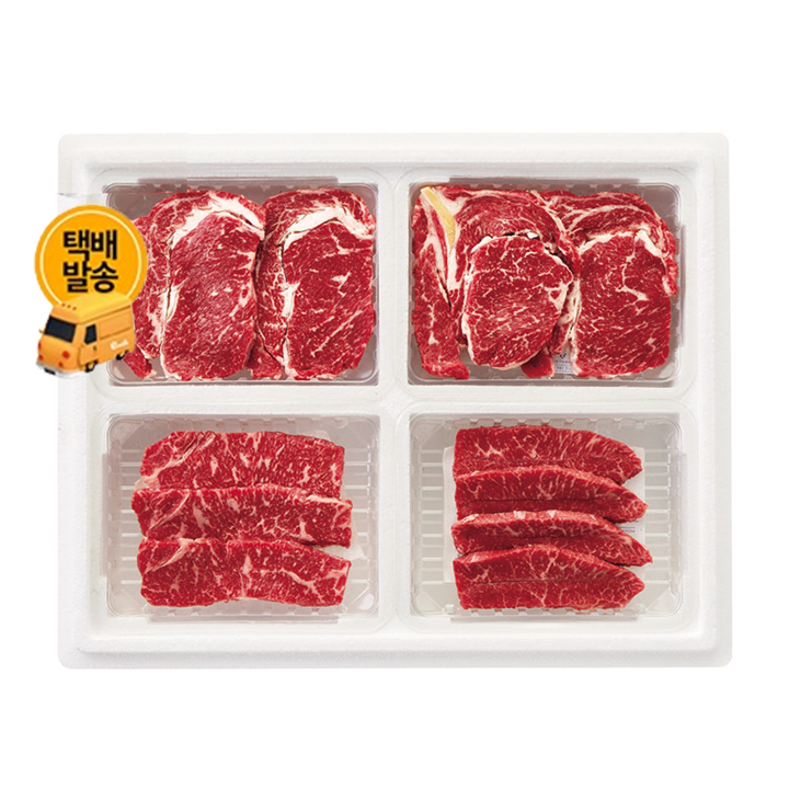 (택배)무항생제 한우 스테이크 600g(1등급)