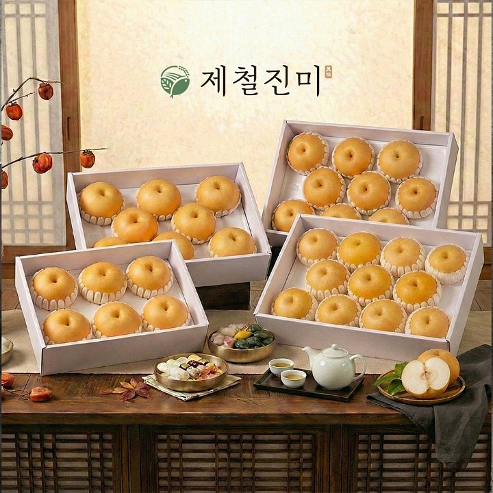 [택배]나주배 선물세트 7.5kg/(14~15과)