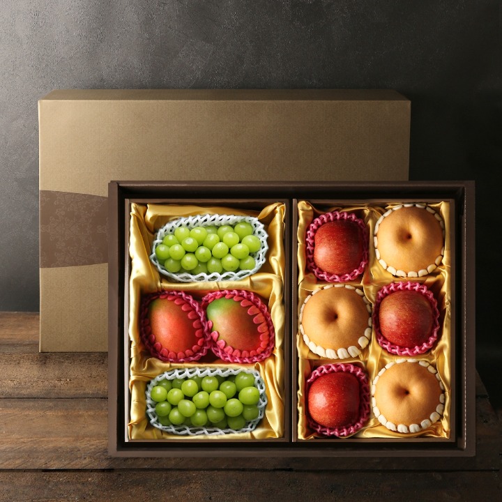 [택배]노블레스사과배샤인애플망고선물세트