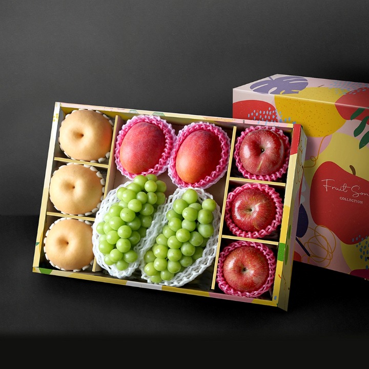 [택배]그린 사과배샤인애플망고 선물세트