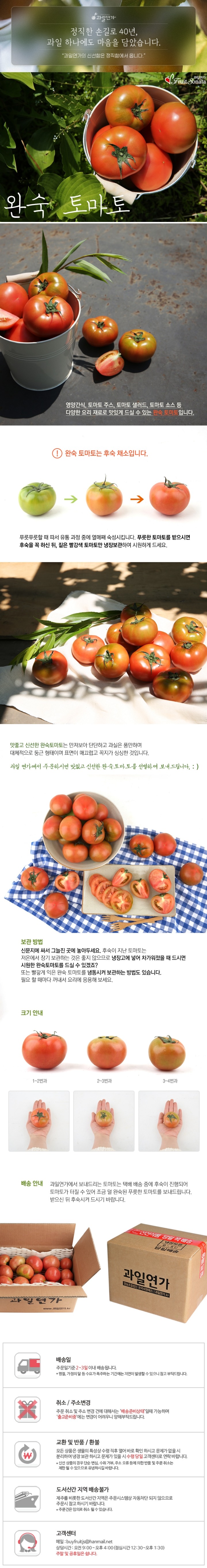 [택배]쫀득 강원 찰토마토 2kg/2~3번과