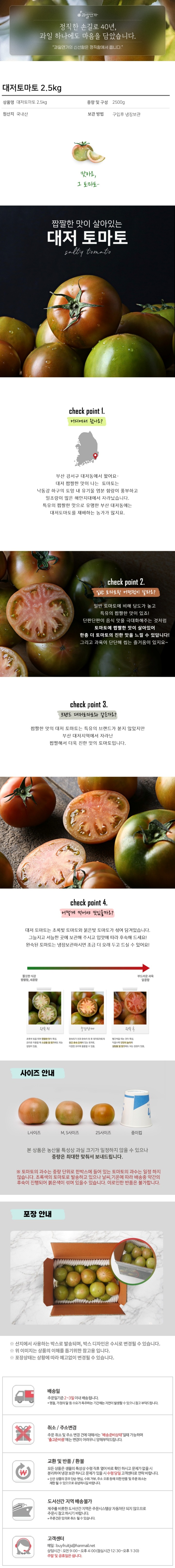 [택배]강원 대저토마토 2.5kg/M사이즈