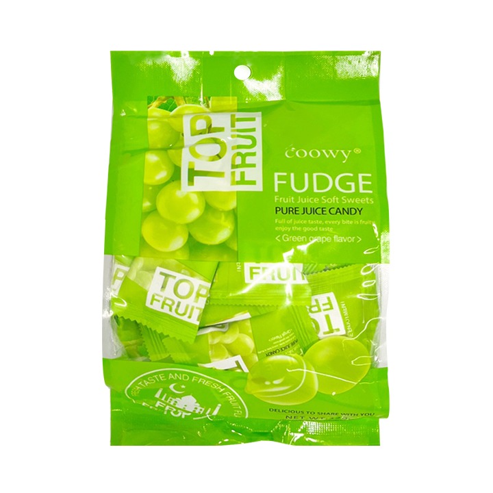 Coowy Fudge 탑플룻젤리 청포도맛 320g