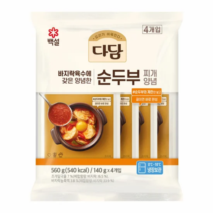 CJ다담순두부찌개양념140g*4