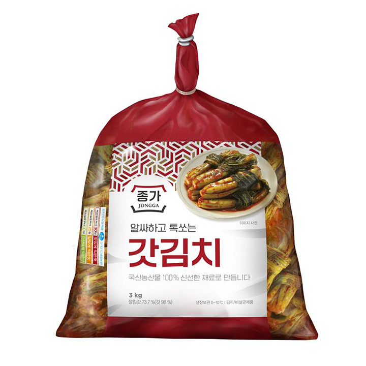 종가 돌산갓김치3kg