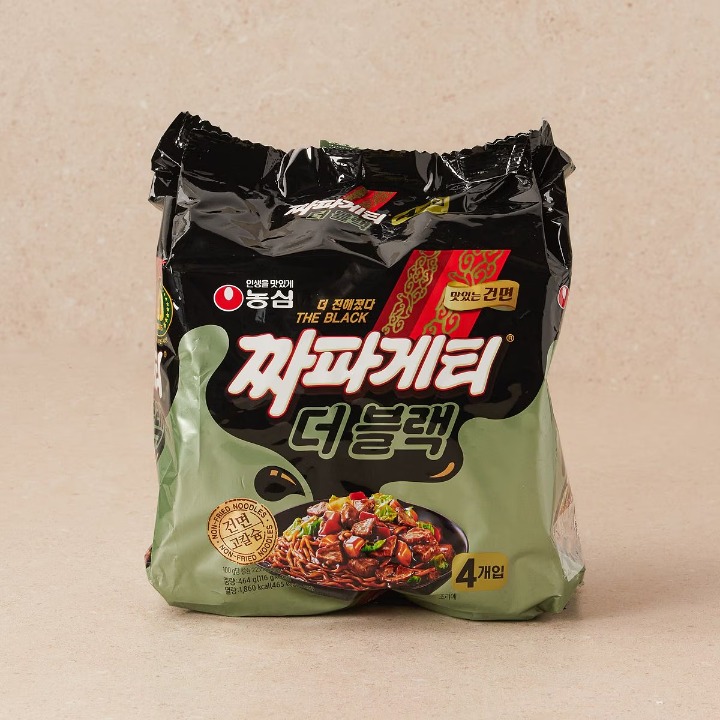 농심 짜파게티 더 블랙 116g*4