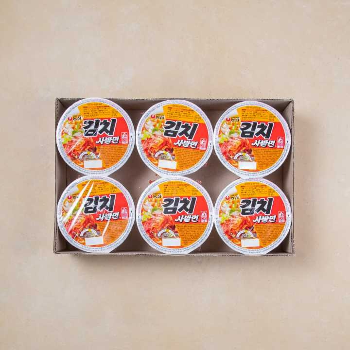 농심 김치사발면86g*6입