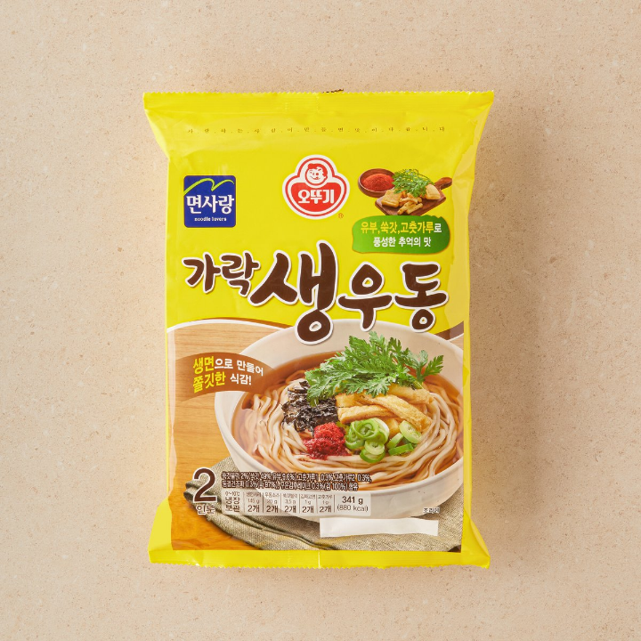 오뚜기 가락생우동 341g(2인)