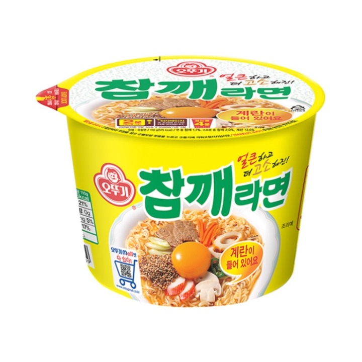 오뚜기 참깨라면 큰컵 110g