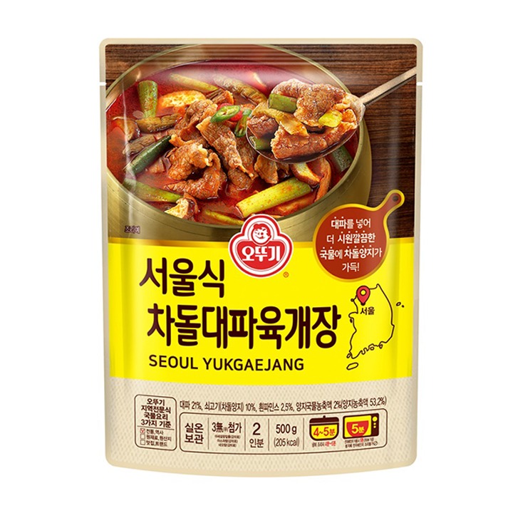 오뚜기 서울식 차돌대파육개장 500g