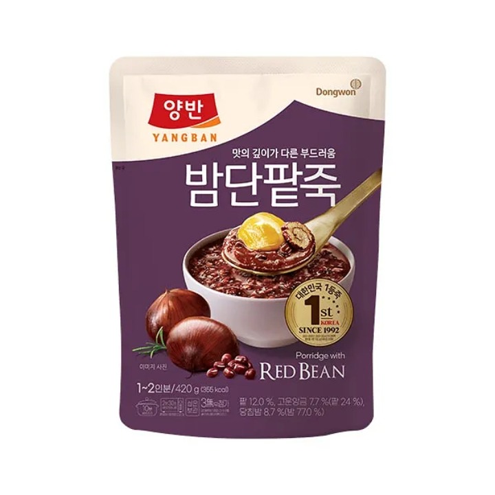 동원 양반 밤단팥죽 420g