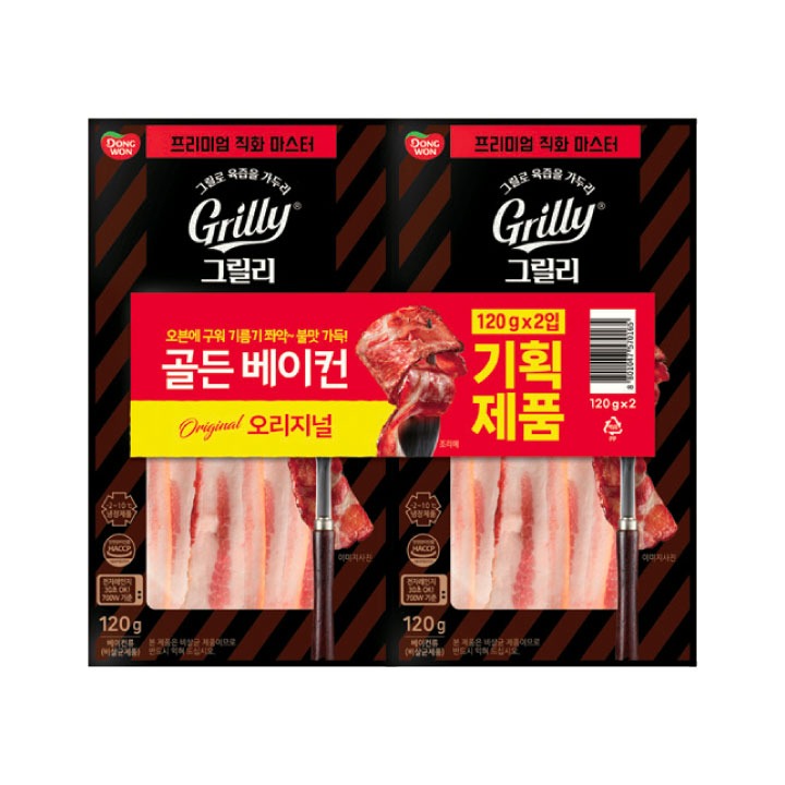 동원 그릴리골든베이컨오리지널140g*2