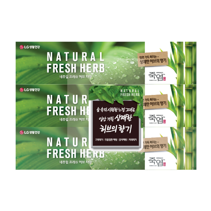 죽염 네추럴프레쉬허브치약 160G x 3EA