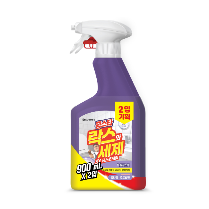 홈스타 락스와세제 폼형 900ML*2(후로랄)