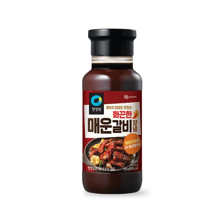 청정원화끈한매운갈비양념500g