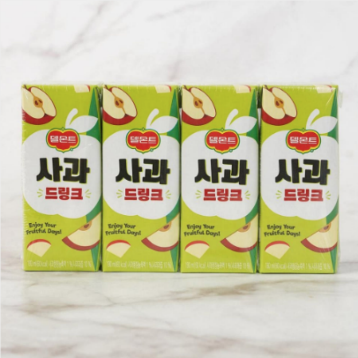델몬트사과드링크190ml*4
