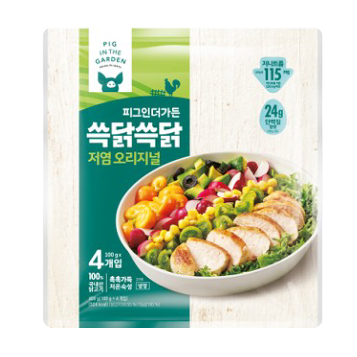 삼립 그릭슈바인쓱닭쓱닭오리지널 100g*4