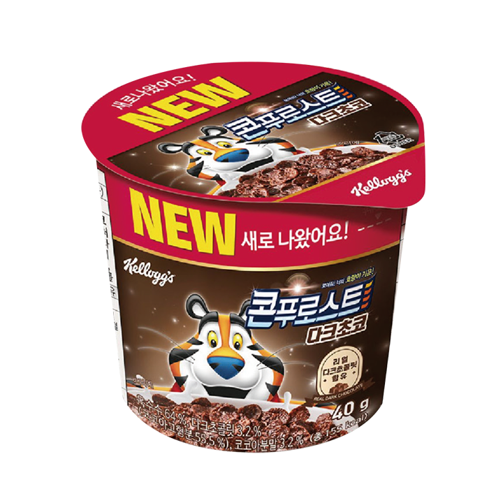 켈로그 콘푸로스트 다크초코 컵시리얼 40g