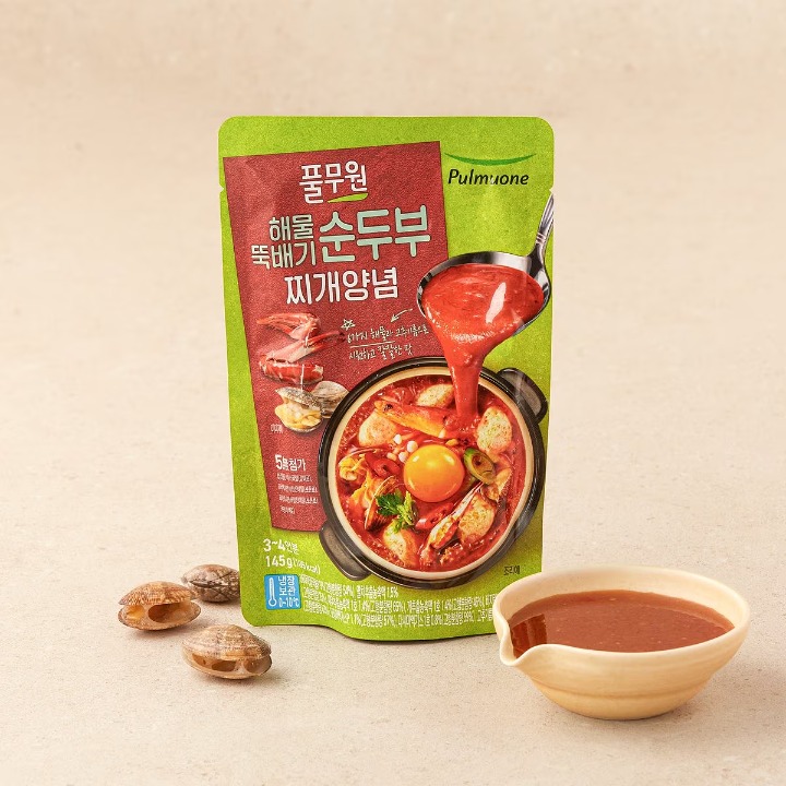 풀무원 해물뚝배기 순두부찌개양념 145g