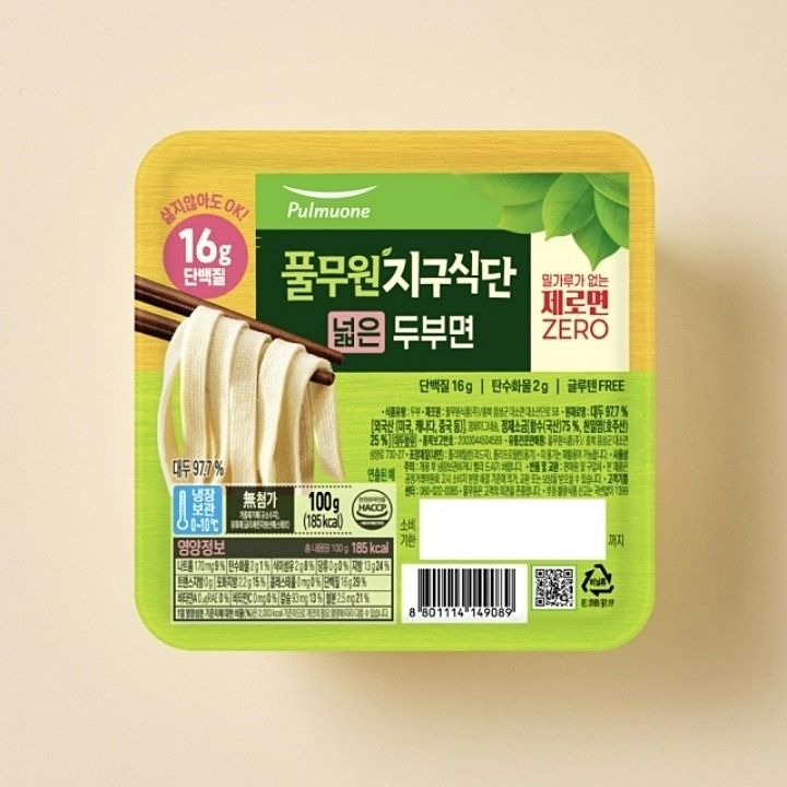 풀무원 지구식단 넓은두부면 100g