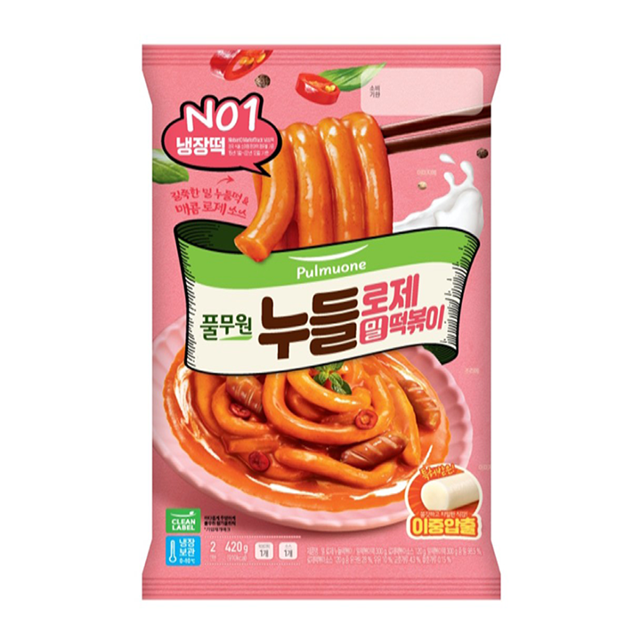 풀무원 밀누들로제떡볶이 420g