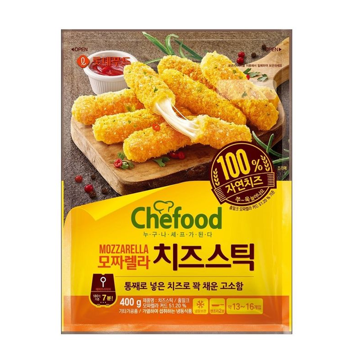 롯데치즈스틱400g