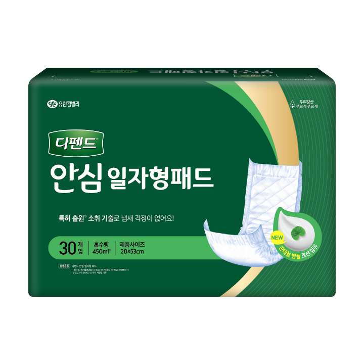 디펜드 일자형 패드 30P