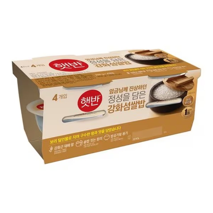 CJ 솥반 강화섬쌀밥 200g*4