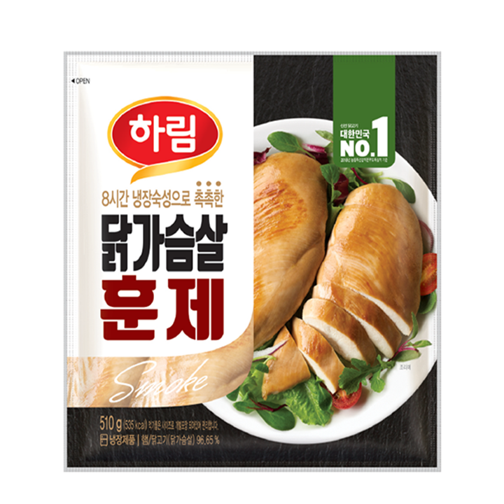 하림 닭가슴살 훈제 510g