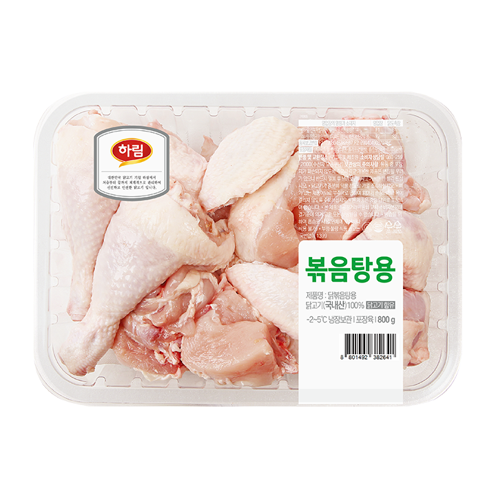 하림볶음탕용생닭800g