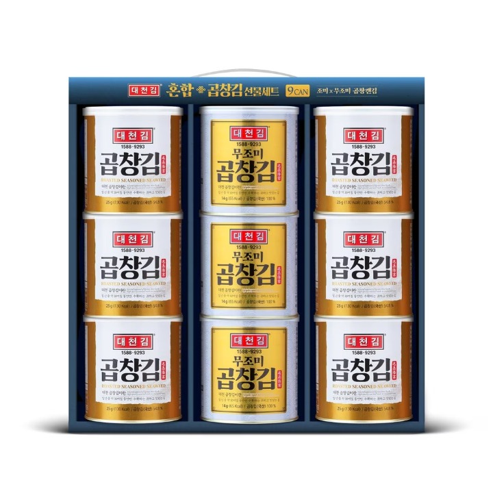 (S)대천곱창캔김혼합9캔세트