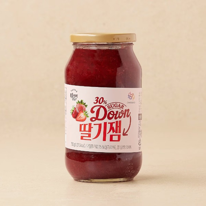 복음자리 30% 슈가다운 딸기잼750g