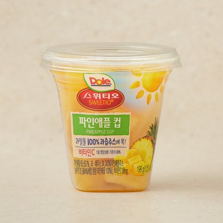 Dole파인애플 컵 198g