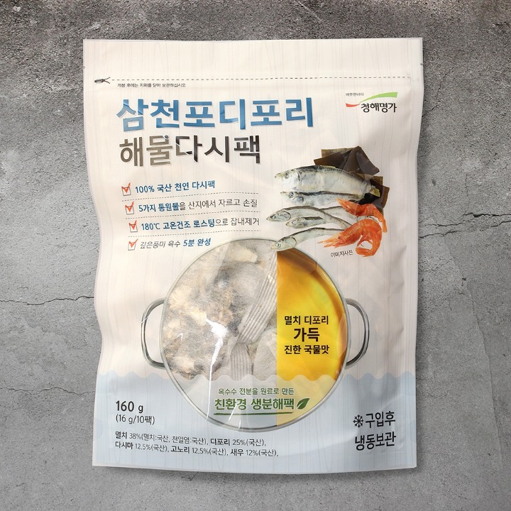 삼천포디포리해물다시팩 160g