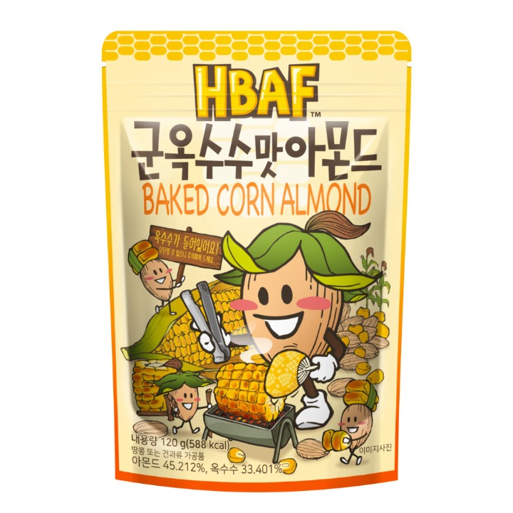HBAF군옥수수맛아몬드(120g)