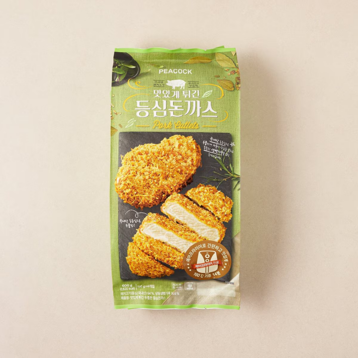 피코크 맛있게 튀긴 등심돈까스 600g