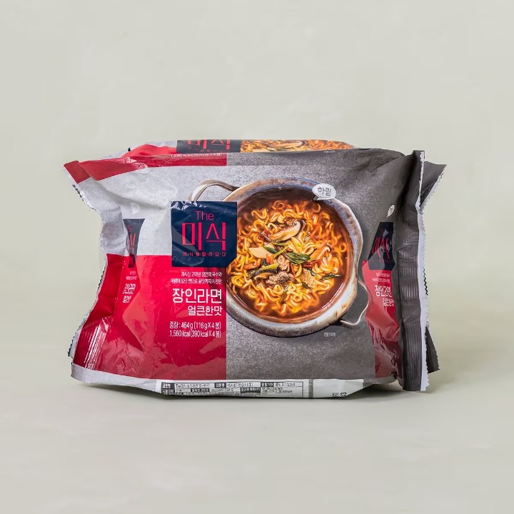 하림 더미식 장인라면 얼큰한맛116g*4입